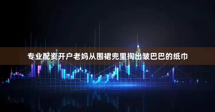 专业配资开户老妈从围裙兜里掏出皱巴巴的纸巾